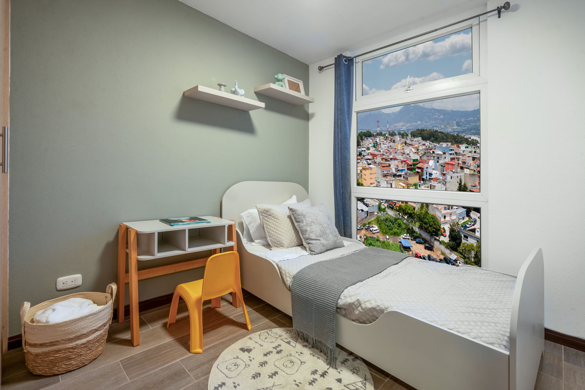 Apartamento modelo de Futura 21 en Zona 21 — área social