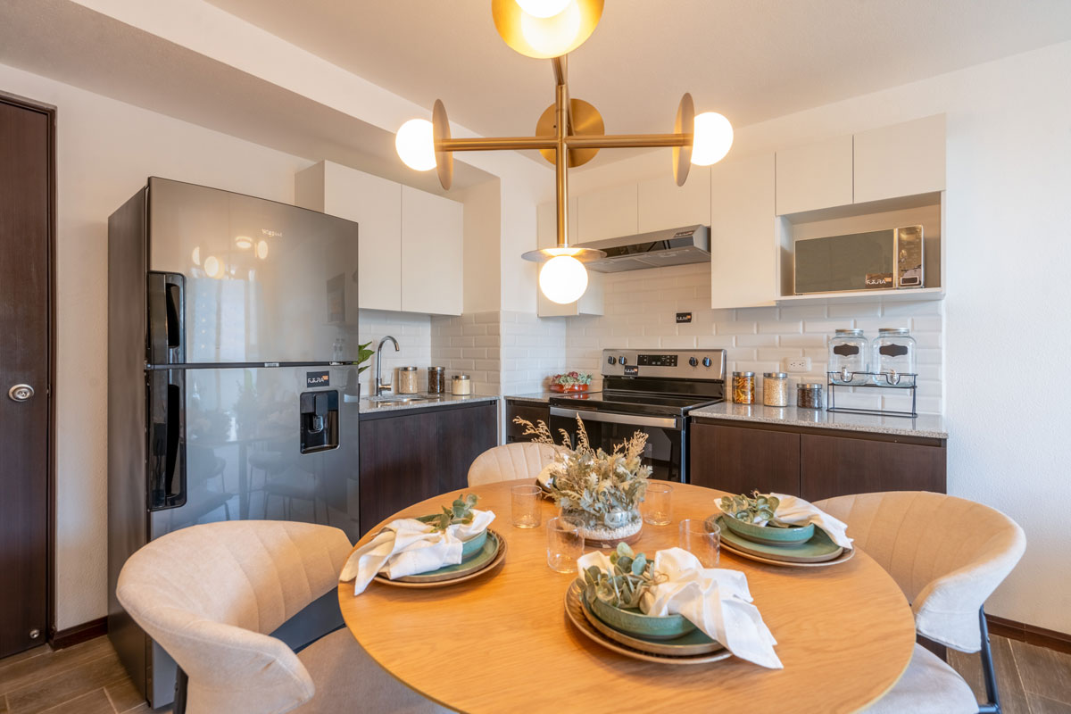 Apartamento modelo de Futura 21 en Zona 21 — cocina