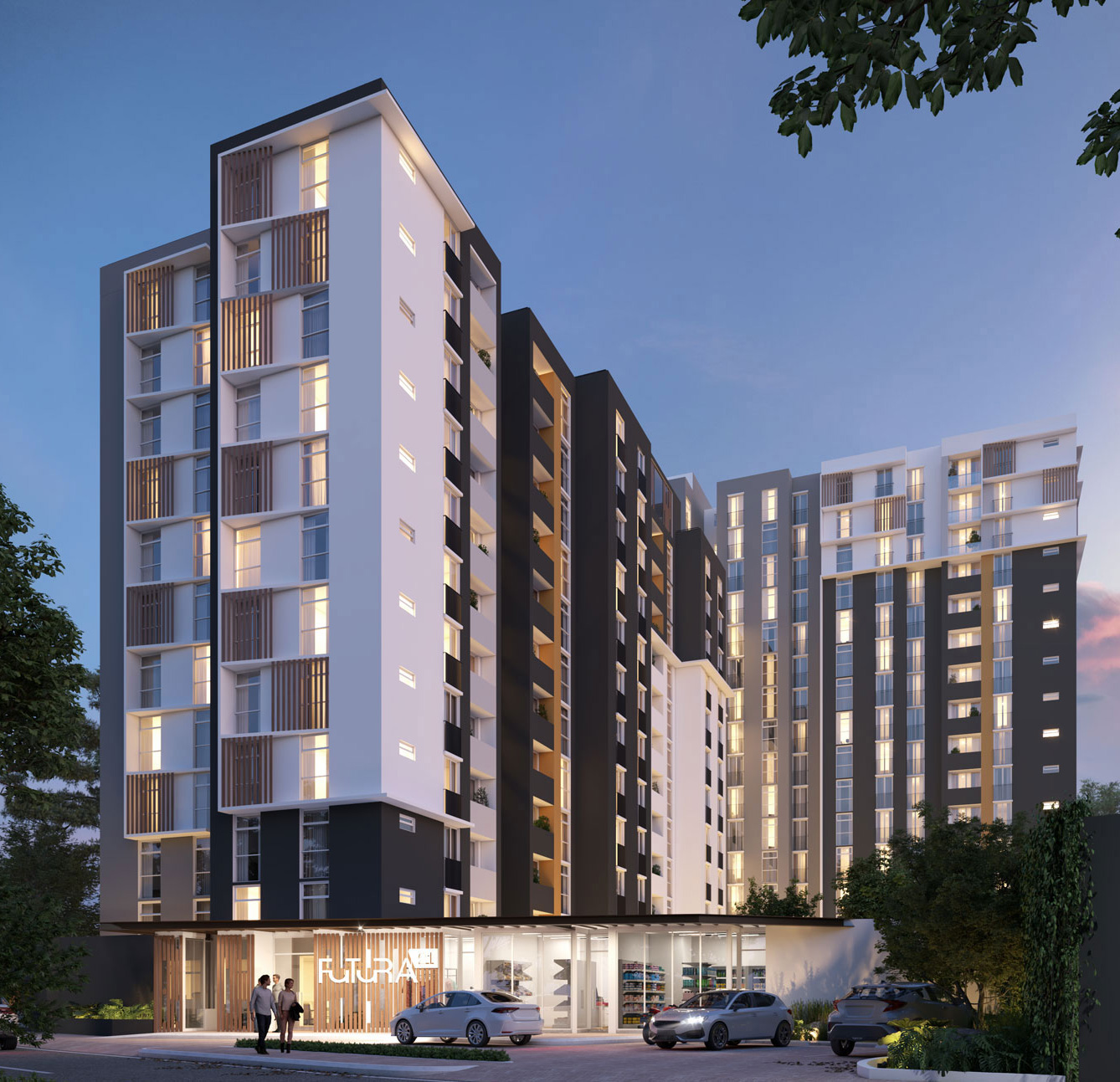 Futura 21, torre de apartamentos en Zona 21, Ciudad de Guatemala, desarrollada por Intepro